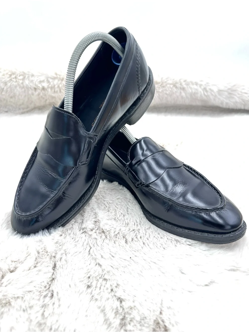 Allen Edmonds Mercer Street Penny Loafers 8 D Black leather